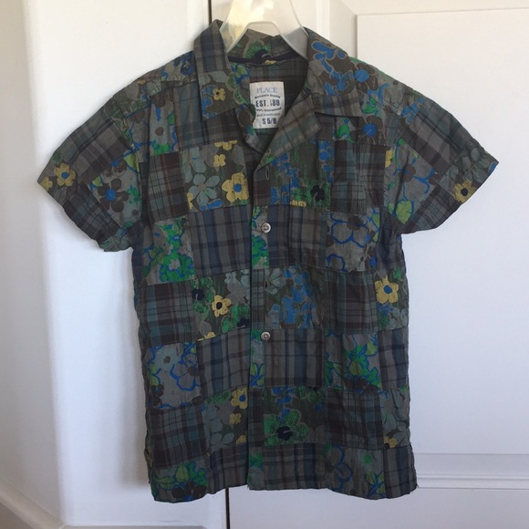 Children’s place quilted Hawaiian shirt new - Picture 1 of 4